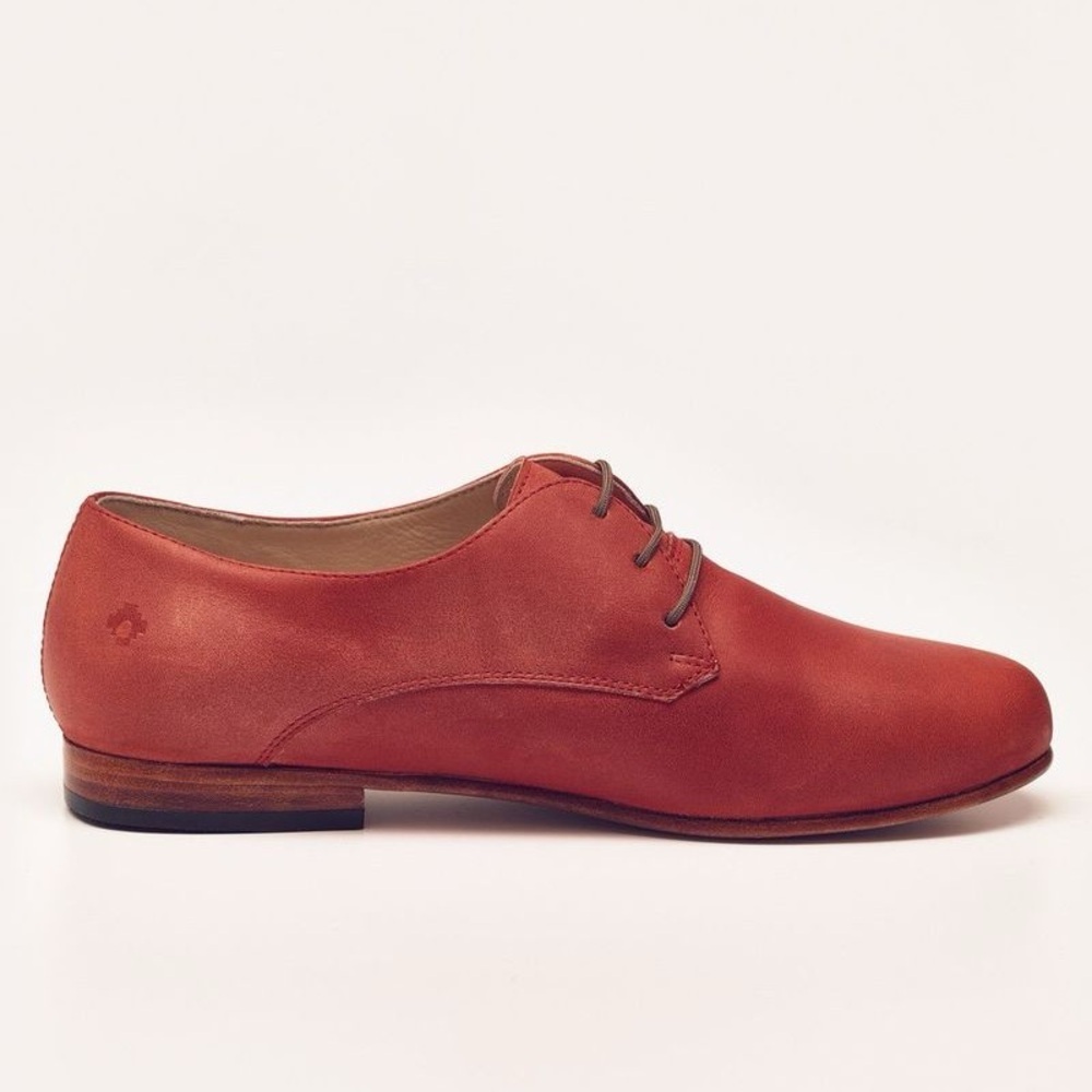 Nisolo Red Oliver Scarlet Oxford 5 for 5 Lace Up Shoe Size 7 - Picture 11 of 11
